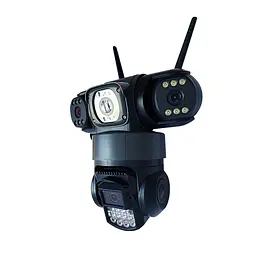 IP-камера вулична з потрійним об'єктивом XON Wi-Fi 1080P SmartCam (TCWEW23VB 3985) Чорна - мініатюра 9