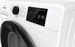 Пральна машина Gorenje фронтальна 8 кг 1400 A+++ 55 см дисплей інвертор пара Wi-Fi білий - мініатюра 5