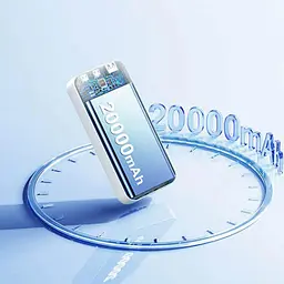 Зовнішній акумулятор Power Bank Remax RPP-686 20000 mAh УМБ павербанк White (19111) - мініатюра 5
