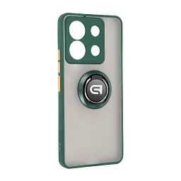 Чехол ArmorStandart Frosted Matte Ring для Xiaomi Redmi Note 13 Pro 5G / Poco X6 5G Dark Green
