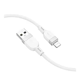Кабель синхронизации Hoco X109 Silicone 2.4A USB to Lightning 1m White (35923_3605827) - миниатюра 3