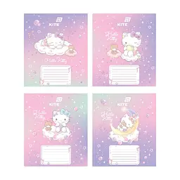Зошит Kite Hello Kitty, 12 аркушів, коса лінія (HK26-235-1), в асортименті