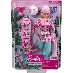 Лялька Barbie сноубордистка, серія Зимові види спорту (HCN32) - мініатюра 3