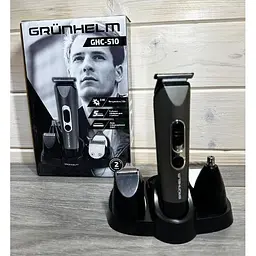 Універсальний акумуляторний тример чоловічий Grunhelm GHC510 5 в 1 для стрижки волосся бороди 3 Вт - мініатюра 4