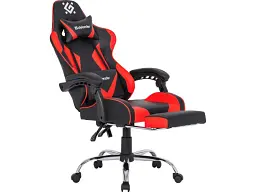 Комп'ютерне крісло для геймера Defender Pilot PU Red/black (64354) - мініатюра 3