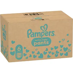 Упаковка підгузків-трусиків Pampers Active Baby Pants Розмір 6 (13-19 кг) 264 шт. (132 шт. х 2 шт.) - мініатюра 3