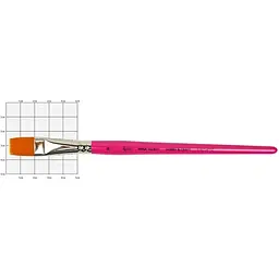 Пензель Rosa Talent синтетика плоска для декору HOBBY & CRAFT 16 коротка ручка