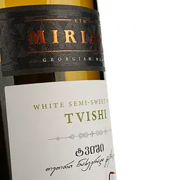 Вино Miriani Tvishi біле напівсолодке 0.75 л - мініатюра 3