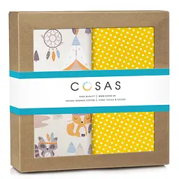 Багаторазові пелюшки дитячі FOREST ANIMALS CS2 2шт COSAS (4822052128183)