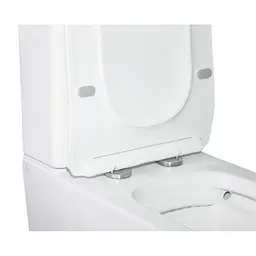 Унітаз-компакт Qtap Crow безобідковий з сидінням Soft Close QT05222170W, Білий - мініатюра 4