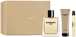 Набір Burberry Hero 100мл туалетна вода, 10мл атюра, 75мл гель для душу