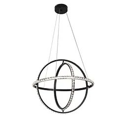 Люстра стельова LED Levistella 799L8703S-3 (600) BK, 70W, регульована температура кольору, чорний метал, сучасний стиль - мініатюра 2