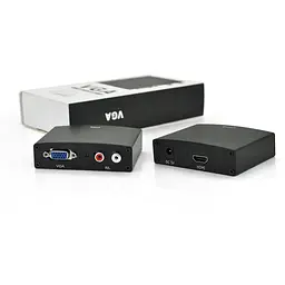 Активний конвертер HDMI (input) на VGA(output) + Audio Adapter, Black, 4K / 2K, Пакет