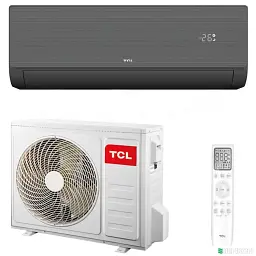 Кондиціонер до 50 м² TCL для дому з Wi-Fi TAC-18CHSD/ZG41IHB Black Heat Pump Inverter R32 WI-FI підходить для обігрву до -10 °C
