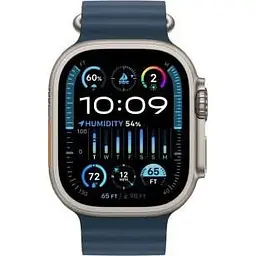 Смарт-годинник Apple Watch Ultra 2 GPS + Cellular 49mm Titanium Case with Blue Ocean Band (MREG3) - мініатюра 2