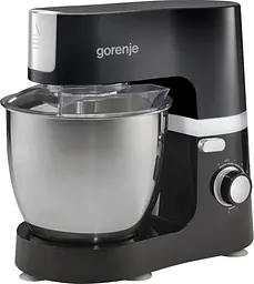 Gorenje Кухонная машина Gorenje 1500Вт, чаша-метал, корпус-пластік-7л, насадок-3, чорний - мініатюра 2
