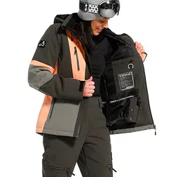 Куртка жіноча Rehall Evy Womens 2023 XS Сірий-Рожевий - мініатюра 5