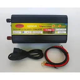 Перетворювач постійного струму Wimpex WX-5200W Power Inverter 12-220 В 5200 Вт чорний - мініатюра 3