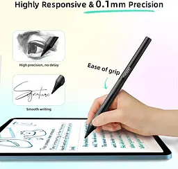 Стилус Metapen D1 iPad Pencil для Apple iPad 10/9, ергономічна ручка та керування додатками, для iPad Air 5/4/3, iPad Pro - мініатюра 7