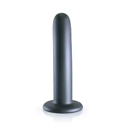 Фалоімітатор Ouch! Smooth G-Spot Dildo 6'' 15 см (сірий) - мініатюра 5