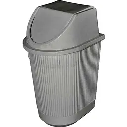 Смітник КОНСЕНСУС 11л №1 з поворотною кришкою сіре