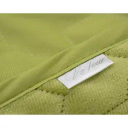Покривало Руно двостороннє декоративне Velour Green banana зигзаг 150х220 см - мініатюра 11
