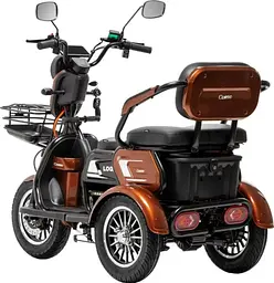 Електроскутер Триколісний Corso Logan (1200W 72V/28Ah) Коричневий - мініатюра 2