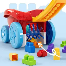 Ігровий візок Mega Bloks для збирання кубиків (JFR30) - мініатюра 5