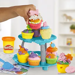 Набір для творчості Play-Doh Вежа капкейків з масою для ліплення (G0529) - мініатюра 6