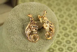 Сережки Xuping Jewelry Купава 2,9 см золотисті - мініатюра 2