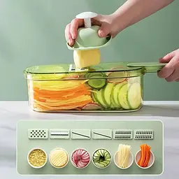 Овочерізка-слайсер Multifunctional Vegetable Cutter Slicer з контейнером 223-2 - мініатюра 5