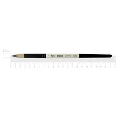Пензель синтетика кругла Breeze 1226R №7 коротка ручка ROSA (4823098535270)