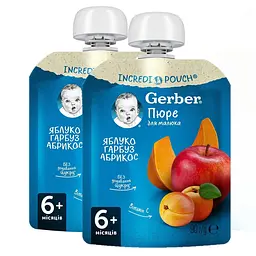 Набір фруктових пюре Gerber Pouch (10 шт. х 90 г) - мініатюра 3