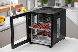 ARDESTO Сушарка для продуктів FDB-1242, 850Вт, піддонів -12x3см, макс-70°С, таймер, електр. управління, нерж., чорний - мініатюра 6