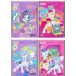 Тетрадь для рис. на упр. 30/100 A4 LP УФ лак + глитер LP24-243/Kite/(12)(96) в ассортименте
