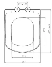 Сидіння для унітазу NKP Opus 0404 Soft Close+Quick Release дюропласт 30412 - мініатюра 9