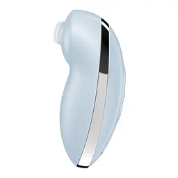 Вібростимулятор-пульсатор Satisfyer Tap & Climax 2 Blue, ефект постукування пальцем - мініатюра 2