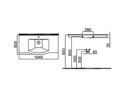 Раковина IDEVIT Neo Classic 3301-1005-0088 - мініатюра 4