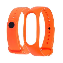 Ремінець силіконовий для Xiaomi Mi Band 3/4, 21 світло-оранжевий