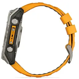 Смарт-годинник Garmin Fenix 8 51mm AMOLED Sapphire Graphite DLC Titanium with Spark Orange Silicone (010-02905-53) - мініатюра 4
