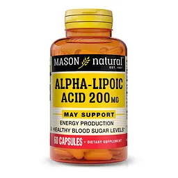 Натуральна добавка Mason Natural Alpha-Lipoic Acid 200 mg, 60 капсул