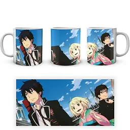 Кухоль GeekLand Blue Exorcist Синій Екзорцист Рін Юкіо Шійомі BE 02.18 330 мл білий - мініатюра 4