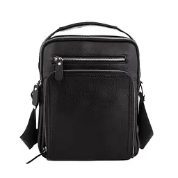 Сумка чоловіча шкіряна чорна Tiding Bag M5608-1A через плече - мініатюра 3