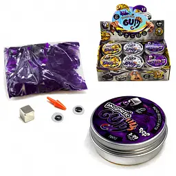 Жуйка для рук "Magnetic Gum" MgGUM-01 в металевій коробочці Фіолетовий