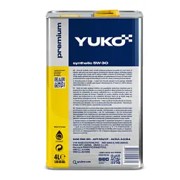 Моторна олива Yuko SYNTHETIC 5W-30 4л (4820070244779) - мініатюра 2