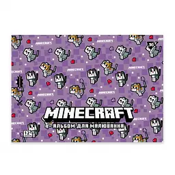 Зошит для малювання А4 Yes Minecraft girls 12 аркушів 8 шт. (130598) - мініатюра 4