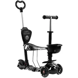 Самокат дитячий 5 в 1 Best Scooter 63-72х54х14 см Чорний 000255098