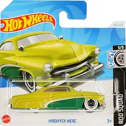 Набір: Базова машинка Hot Wheels Rod Squad Hirohata Merc салатова (5785) + Базова машинка Hot Wheels HW Green Speed Ford Performance Supervan 4 синя (5785) - мініатюра 2