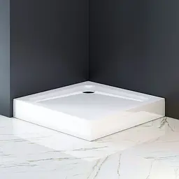Душовий піддон Am.Pm Gem 90x90x15см квадратний з сифоном білий W90T-403-090W, Білий, білий - мініатюра 2
