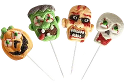 Маршмеллоу на паличці Monsterland Halloween Lollipops Fruity Marshmallows 1 шт, 35г